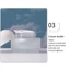 DELMER Press Cream Dispenser, Chai bơm dưỡng da rỗng 30-120ml, Nồi kem mặt đơn giản Đồ vệ sinh trong suốt Kính mờ Chai có thể đổ lại cho nữ