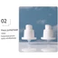DELMER Press Cream Dispenser, Chai bơm dưỡng da rỗng 30-120ml, Nồi kem mặt đơn giản Đồ vệ sinh trong suốt Kính mờ Chai có thể đổ lại cho nữ