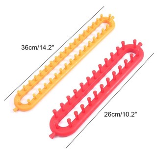 Seyawson Dệt Loom Đan Bộ, DIY Handmade Craft DIY Máy May Dụng Cụ, Nhựa Bền Hình Chữ Nhật Len Knitter Nữ