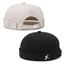 Mũ Docker không vành BAMBOOB, Mũ vòm cổ điển kiểu rửa có thể điều chỉnh, Mũ beanie dưa hấu Cotton màu trơn ngoài trời mùa đông