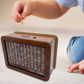 HABITATCO Heo Đất, Gỗ Có Tiết Kiệm Tiền Mục Tiêu Hộp Đựng Tiền, Thủ Công Có Thể Tái Sử Dụng Handmade Hộp Tiết Kiệm Tiền Trẻ Em