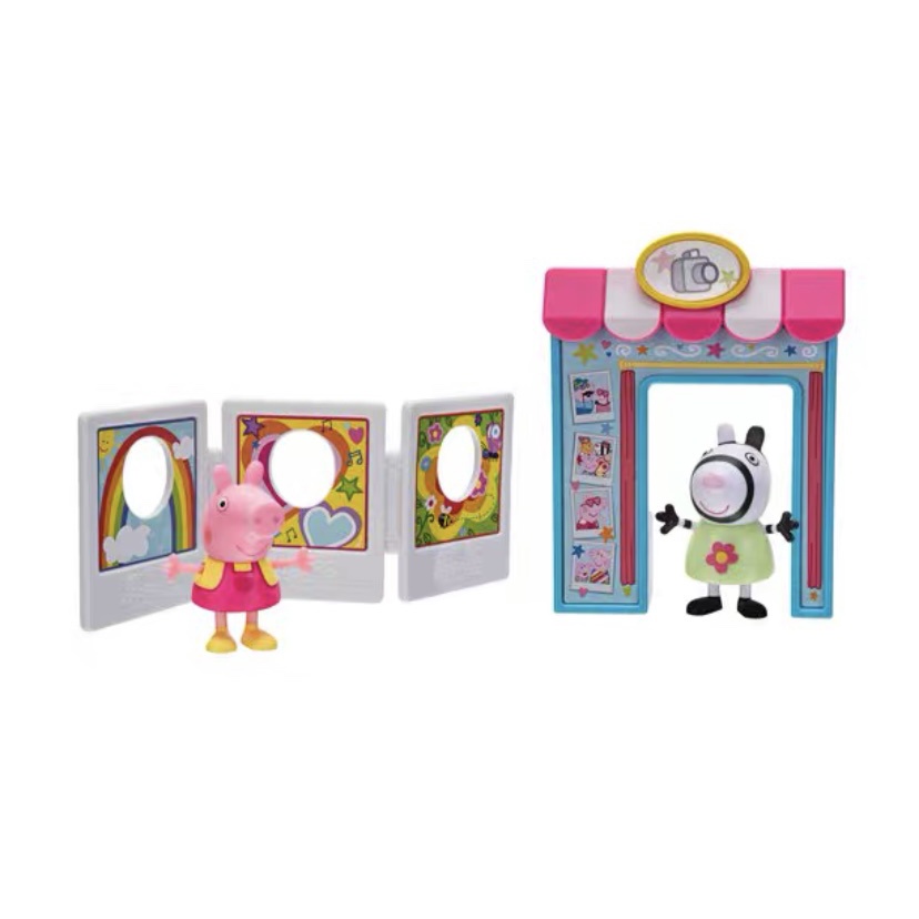 Búp Bê Heo peppa Đồ Chơi Có Khớp Cử Động Đầu, Cánh Tay Và Chân, Đồ Chơi Phong Cảnh Nhà