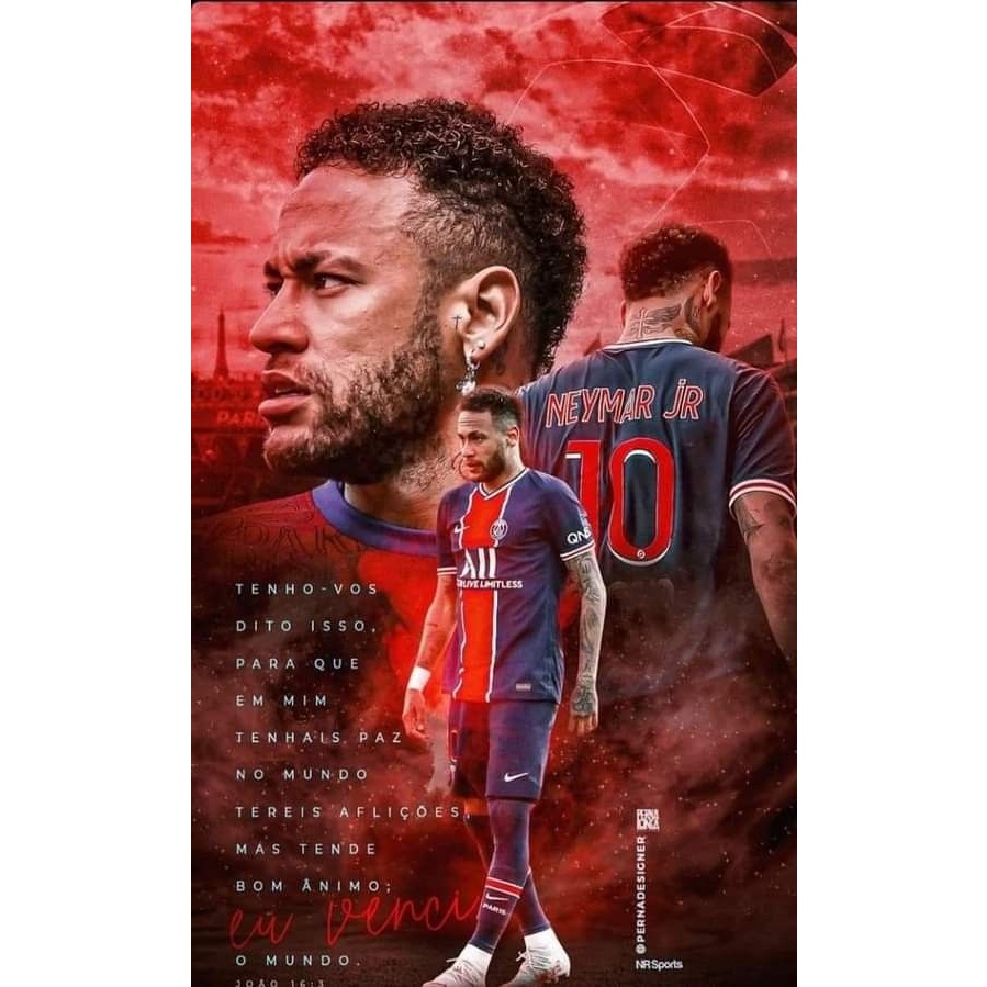 [Sẵn Hàng] Poster Cầu Thủ Bóng Đá Neymar, Ảnh Dán Tường Neymar Cực Đẹp,  Poster Bóng Đá Có Sẵn Keo Dán Mới Nhất