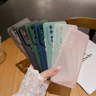 Ốp điện thoại siêu mỏng 0,3mm cho Honor 90 70 50 Slim linh hoạt TPU mờ mặt sau K01