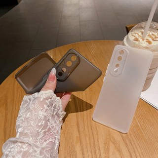 Ốp điện thoại siêu mỏng 0,3mm cho Honor 90 70 50 Slim linh hoạt TPU mờ mặt sau K01