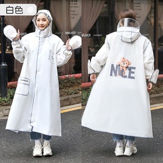 Áo Mưa Thời Trang 1 người đi xe máy dáng dài kiểu dáng GấU Nice cực đẹp Đi Xe Đạp Điện Bốn Trong Một Dành Cho Nam Nữ