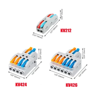 Cút nối dây điện cho dây đơn dây đôi dây ba tiện dụng KV PCT