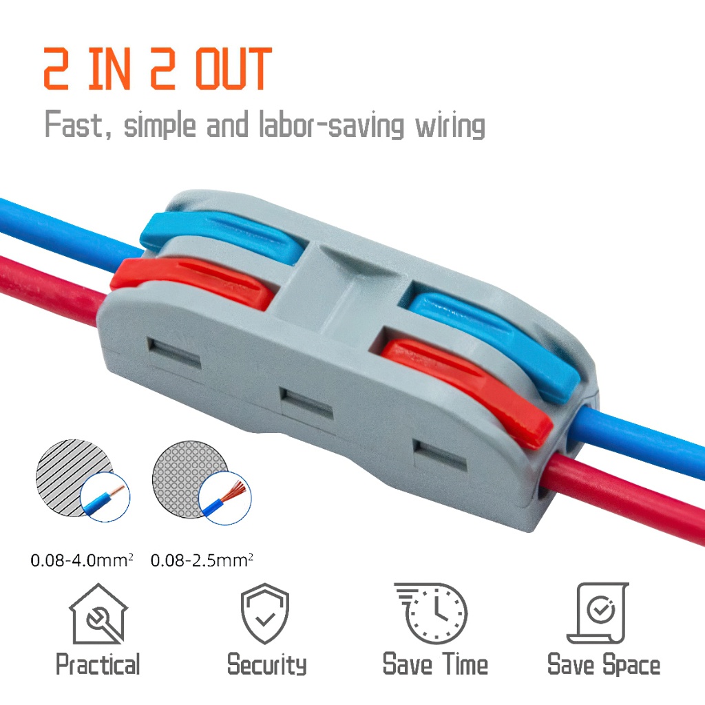[giá cực thấp] Cút nối dây điện cho dây đơn dây đôi dây ba tiện dụng KV PCT