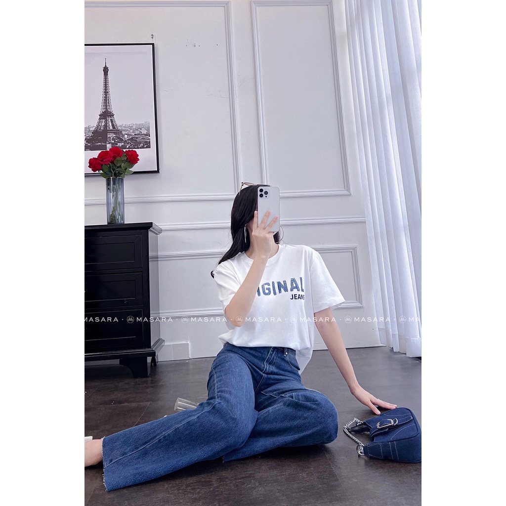 ÁO THUN FORM RỘNG MÀU TRẮNG IN CHỮ ORIGINAL NĂNG ĐỘNG DỄ PHỐI ĐỒ