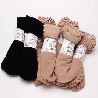 Set 10 Đôi Vớ Cổ Ngắn Bằng Vải Nhung Mỏng Nhiều Màu Sắc Thời Trang Xuân Thu Cho Nữ