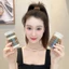 Hộp 6 dây cột tóc len co giãn cỡ lớn dày dặn thời trang phong cách hàn quốc