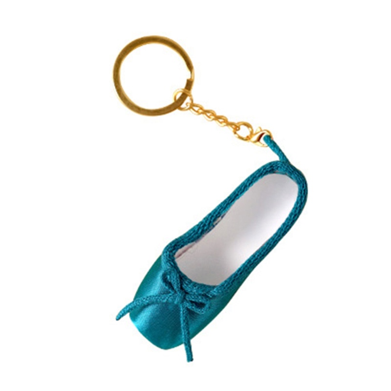 Wellb Delicate Satin Pointe Giày Móc Khóa Mini Ballet Phụ Kiện Móc Khóa Dễ Thương Quyến Rũ