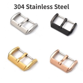 Khóa Dây Đồng Hồ Thay Thế Bằng Thép Không Gỉ 304 10 12 14 16 18 20 22 24mm Màu Vàng / Bạc / Đen