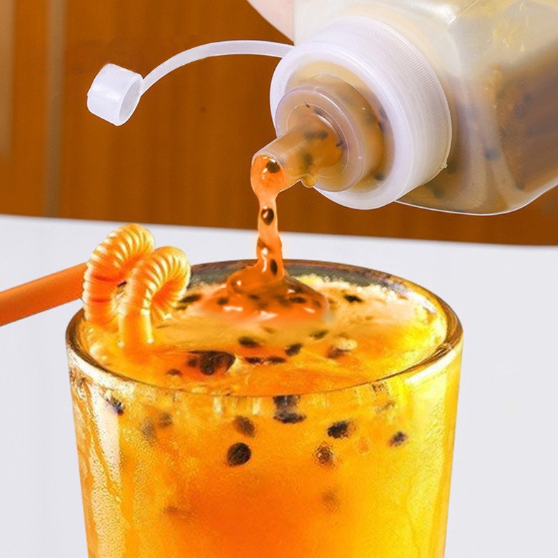 Bóp Chai Nước Sốt Hộp Đựng Gia Vị Miệng Lớn Chống Bụi Gia Vị Nhà Bếp Salad Sốt Dầu Ô Liu Chai