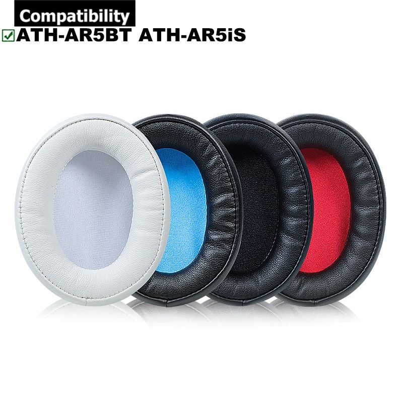 Housse De Protection Pour Casque Audio-Technica ATH-AR5BT / AR5IS - Tissu Doux, Crochet De Rangement, Lavable - Noir/Blanc