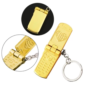 Móc Khóa Điện Thoại BTF Có Thể Gập Lại Móc Khóa Xoay 360 Độ Đồ Chơi Kim Loại Trang Trí 4cm Điện Thoại Di Động Hình Charm Móc Khóa