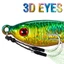 Mồi Giả Câu Cá 3d Bằng Kim Loại 20g / 30g / 40g / 60g Có Móc