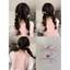 Kẹp Tóc Đính Nơ Ruy Băng,Kẹp Ruy Băng phong cách Hàn Quốc Jennie Blackpink Qiqishop
