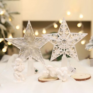 Đèn led Hình Ngôi Sao Năm Cánh Trang Trí Cây Thông Noel