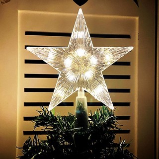 Đèn led Hình Ngôi Sao Năm Cánh Trang Trí Cây Thông Noel