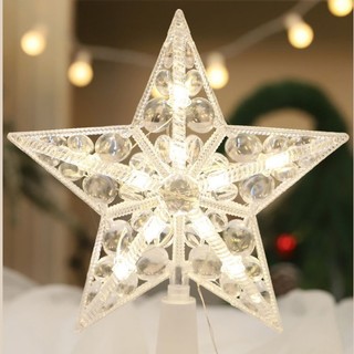 Đèn led Hình Ngôi Sao Năm Cánh Trang Trí Cây Thông Noel