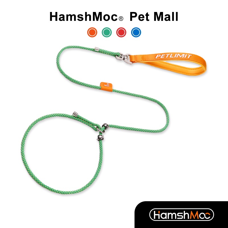 HamshMoc Dây xích chó hình chữ P Dây xích thú cưng hạng nặng Vòng cổ và dây xích chó tích hợp mạnh mẽ có tay cầm thoải mái Bền cho chó