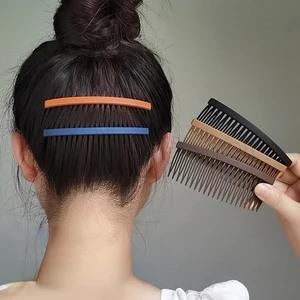 Đĩa Lười Màu Trơn / Lược Cài Tóc Bằng Nhựa / Phụ Kiện Tóc Vô Hình / Lược Cài Đặt / Dụng Cụ Làm Gãy Tóc Thời Trang Cho Nữ