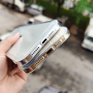 Ốp lưng trong suốt màu đen chống rơi cho IPhone 17 16 15 14 13 12 11 Pro Max MINI X XS XR XSmax 7 7 + 8 8 + 6 6 + Plus SE2 SE3 Vỏ silicon DCTK