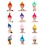 DELMER Halloween Màu Tóc Giả, Ngọn Lửa Lông Tơ Troll Tóc Giả, Fasion Ngộ nghĩnh Thẳng Tổng Hợp Cosplay Đảng Tóc Giả Sân Khấu Hiển Thị
