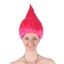 DELMER Halloween Màu Tóc Giả, Ngọn Lửa Lông Tơ Troll Tóc Giả, Fasion Ngộ nghĩnh Thẳng Tổng Hợp Cosplay Đảng Tóc Giả Sân Khấu Hiển Thị