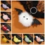 DELMER Halloween Móc Khóa, Sang Trọng Móc Khóa Túi Mặt Dây Sang Trọng Bát Búp Bê Móc Khóa, Túi Dễ Thương Quyến Rũ Vòng Chìa Khóa Mặt Dây Sang Trọng