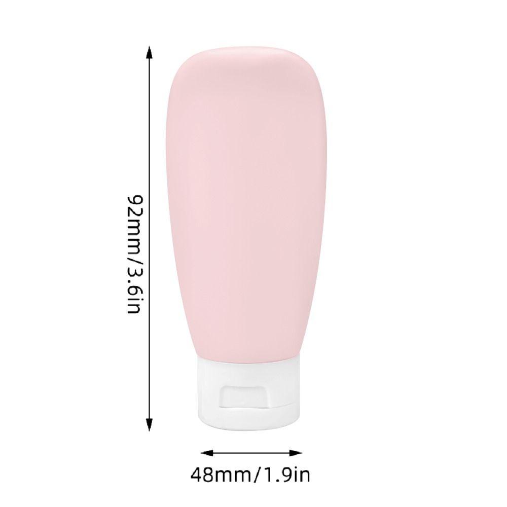 HOBBYIN 4 Chai nạp lại 60ml, Bao bì kem dưỡng da kích thước du lịch bằng nhựa, Dụng cụ trang điểm Hộp đựng mỹ phẩm rỗng Chai Mini Dầu gội Mỹ phẩm