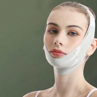 [Vận chuyển nhanh] Dây đeo nâng cơ mặt HOMELYHUB, Đai nâng cơ mặt có thể điều chỉnh thoáng khí, Làm mát di động Hình chữ V Điêu khắc mặt có thể tái sử dụng Chăm sóc da khi ngủ