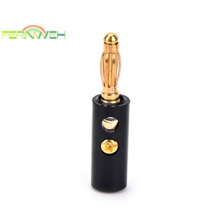 Set 10 Đầu Cắm Chuối Mạ Vàng 4mm Chuyên Dụng Cho Loa Âm Thanh
