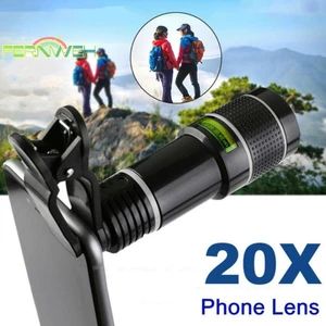 Ống Kính Phóng To 20x zoom hd Kẹp Điện Thoại Thông Minh [Mới]