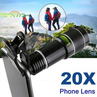 [fernweh] Ống Kính Phóng To 20x zoom hd Kẹp Điện Thoại Thông Minh [Mới]