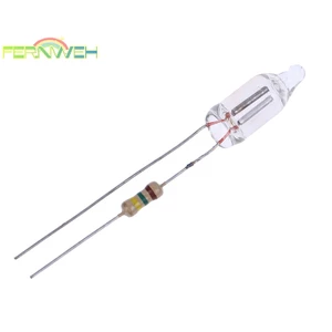 Set 20 Đèn Chỉ Báo neon Có Đầu Nối Với Điện Trở Đến 220v 6 * 16 mm