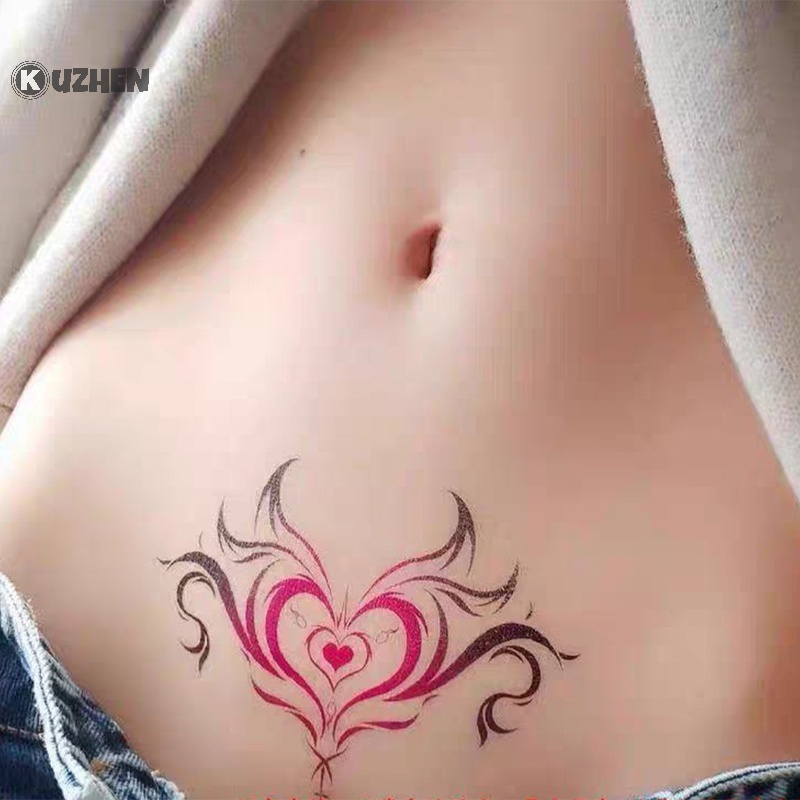 Kuzhen Bộ 10 Hình Xăm Dán Tạm Thời Chống Nước Hình Nữ Hoàng Tình Yêu Nóng Bỏng