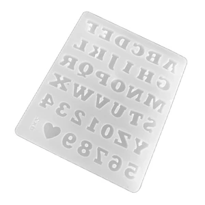 BTF Bảng Chữ Cái Chữ 0-9 Số Đúc Dụng Cụ Khuôn Silicon Mềm DIY Trang Sức