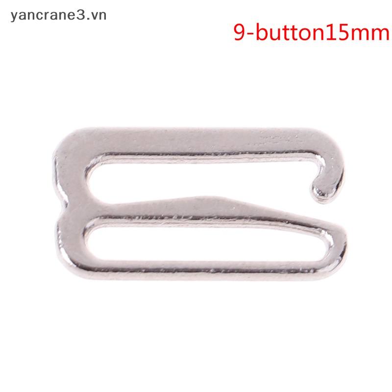 Set 100 Móc / Vòng Tròn Bằng Kim Loại Bạc Làm Đồ Lót / Dây Áo Ngực {yancrane3.vn}