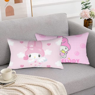 Vỏ Gối Polyester Hình Chữ Nhật Giai Điệu Sanrio Melody Vỏ Gối In Hình Một Mặt Sofa Phòng Ngủ Trang Trí Nhà (Không Có Lõi Gối)