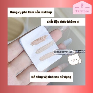 Vỉ và que kim loại pha kem nền trang điểm Gecomo cao cấp không gỉ
