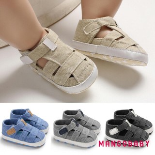 Mgg-baby Chắc Chắn Dép Rỗng Velcro Đóng Cửa Đế Mềm Chống Trượt Thông Gió Thời Trang Giày Đi Bộ