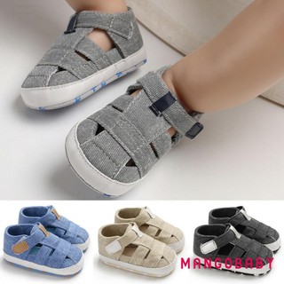 Mgg-baby Chắc Chắn Dép Rỗng Velcro Đóng Cửa Đế Mềm Chống Trượt Thông Gió Thời Trang Giày Đi Bộ