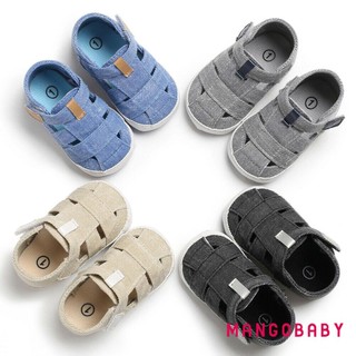 Mgg-baby Chắc Chắn Dép Rỗng Velcro Đóng Cửa Đế Mềm Chống Trượt Thông Gió Thời Trang Giày Đi Bộ