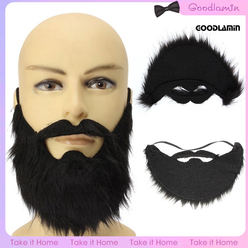 Bộ Râu Giả Màu Đen Co Giãn Hóa Trang halloween | Shopee Việt Nam