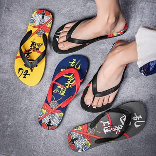 Dép Nam Mới Họa Tiết Màu Sắc Cá Tính Flip-flop Miễn Phí Vận Chuyển Dép Hàn Quốc Dép Đi Trong Nhà Dép Flip-flop Dép Thời Trang Mùa Hè Dép Trong Nhà Ngoài Trời