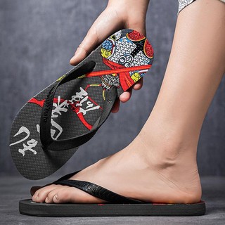 Dép Nam Mới Họa Tiết Màu Sắc Cá Tính Flip-flop Miễn Phí Vận Chuyển Dép Hàn Quốc Dép Đi Trong Nhà Dép Flip-flop Dép Thời Trang Mùa Hè Dép Trong Nhà Ngoài Trời