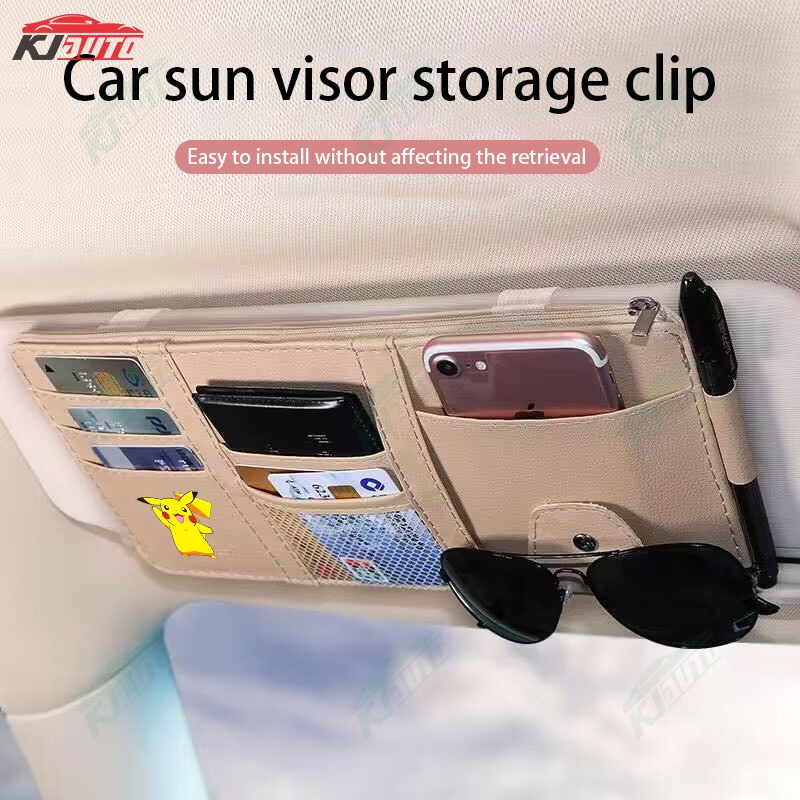 Túi Da Đựng Đồ Gắn Tấm Che Nắng Trang Trí Nội Thất Xe Hơi toyota gr sport gazoo racing vios