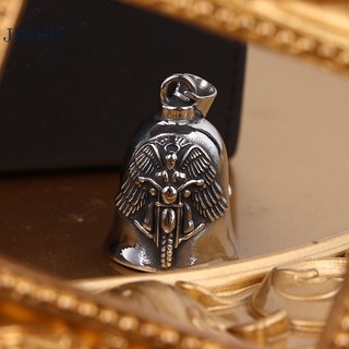 JINHF Vintage Bạc Chuông Đá Mặt Dây Chuyền Vòng Cổ Cho Nam Xe Máy Biker Trang Sức HOT